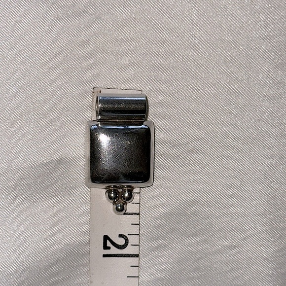 Sterling Silver Geometric Pendant Stamped 925 Mexico - Picture 5 of 8